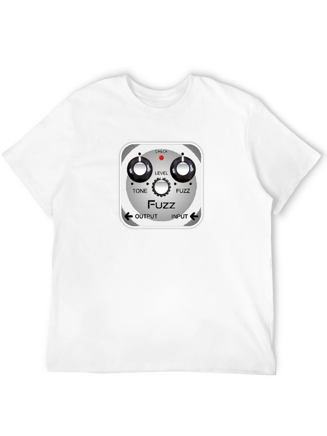 Fuzz Pedal Graphic Black T-Shirt - Guitar Effects