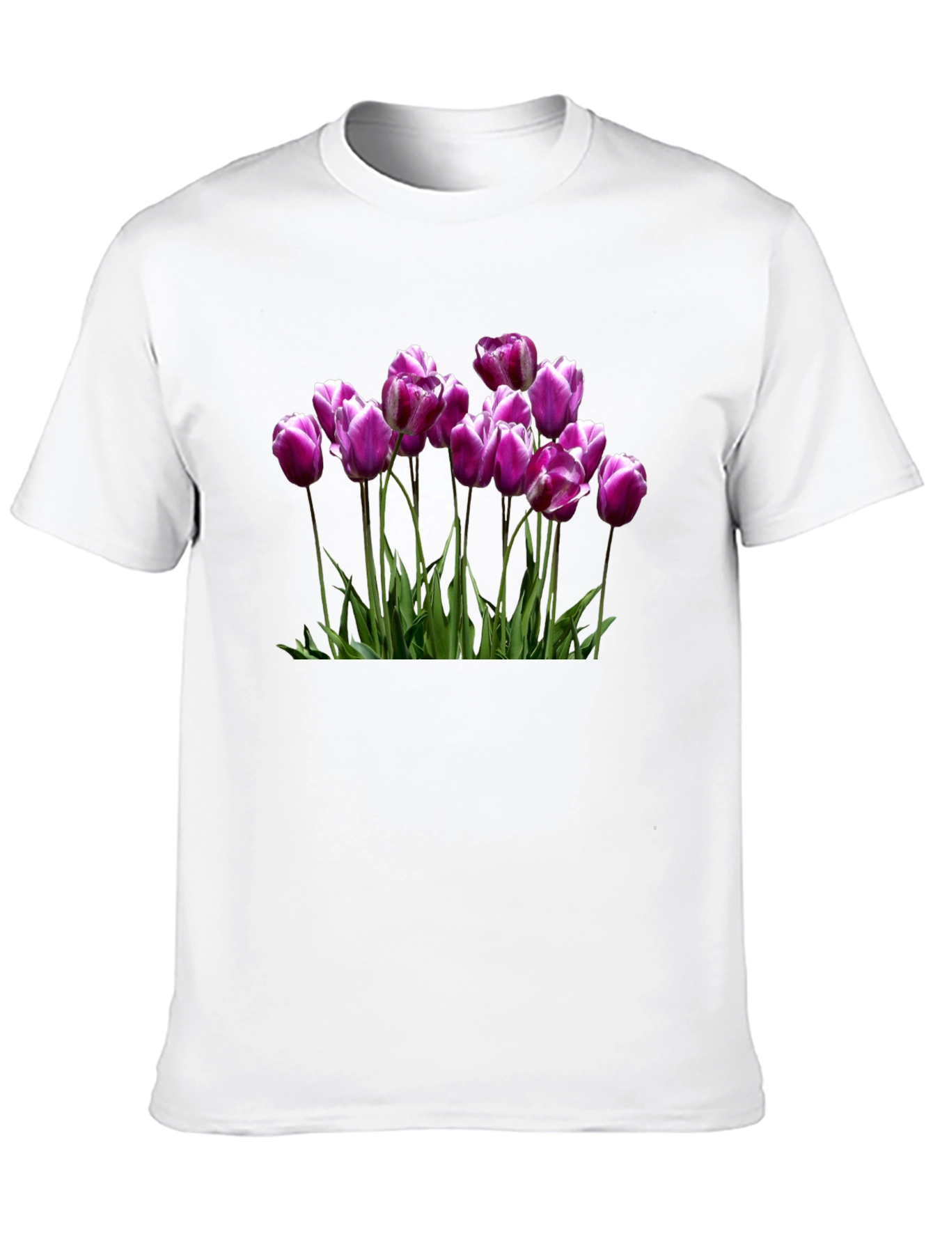 Tulip Graphic Black T-Shirt