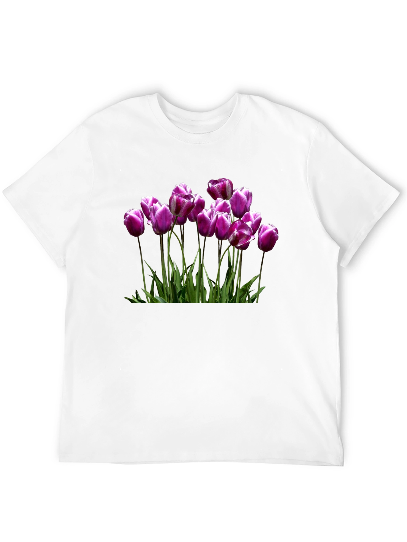 Tulip Graphic Black T-Shirt