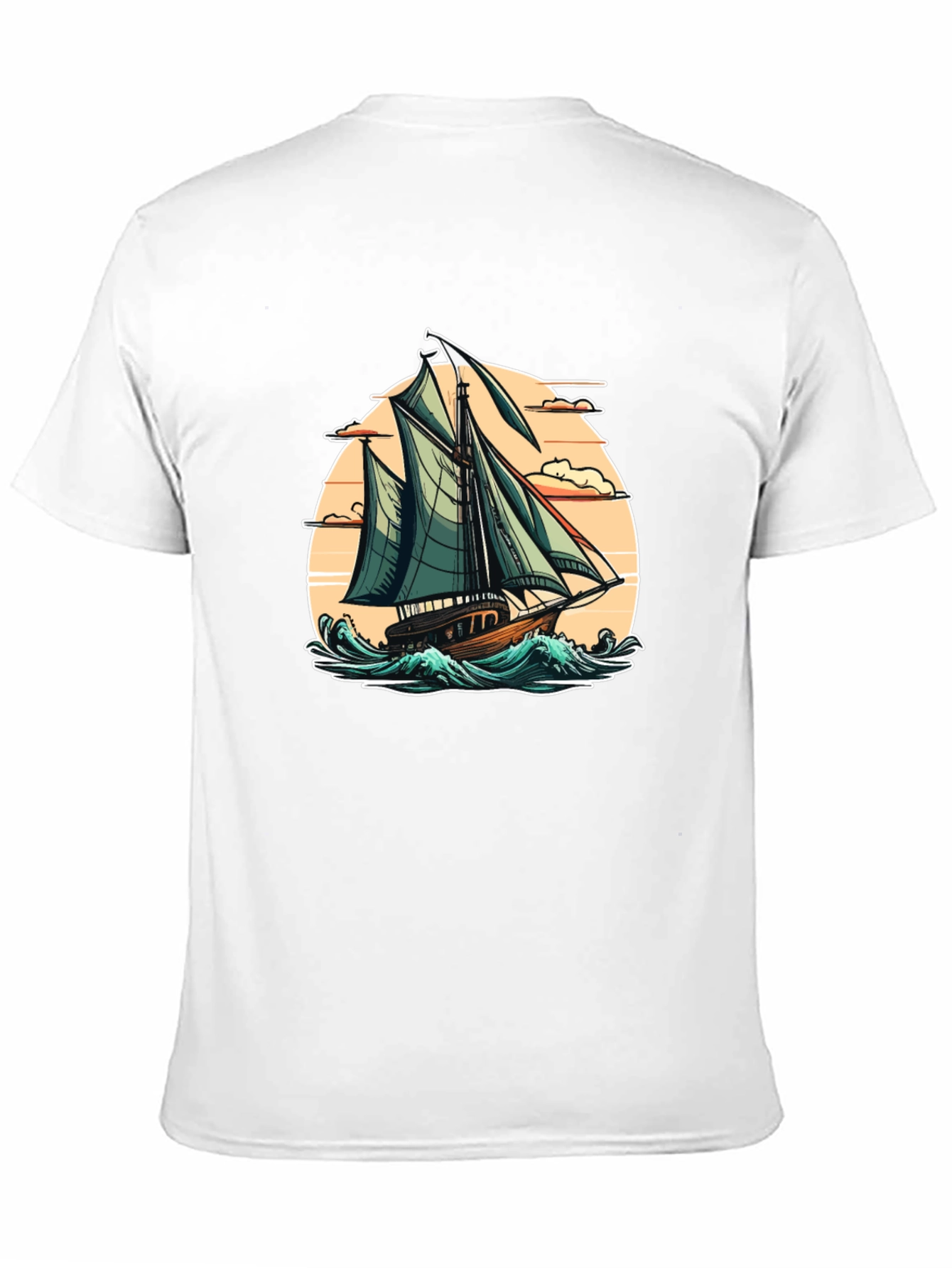 Sailboat Graphic Tee - Coastal Style