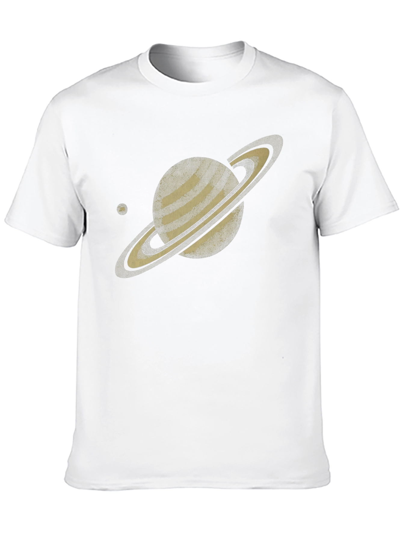 Saturn Graphic Tee - Trendy Space Design
