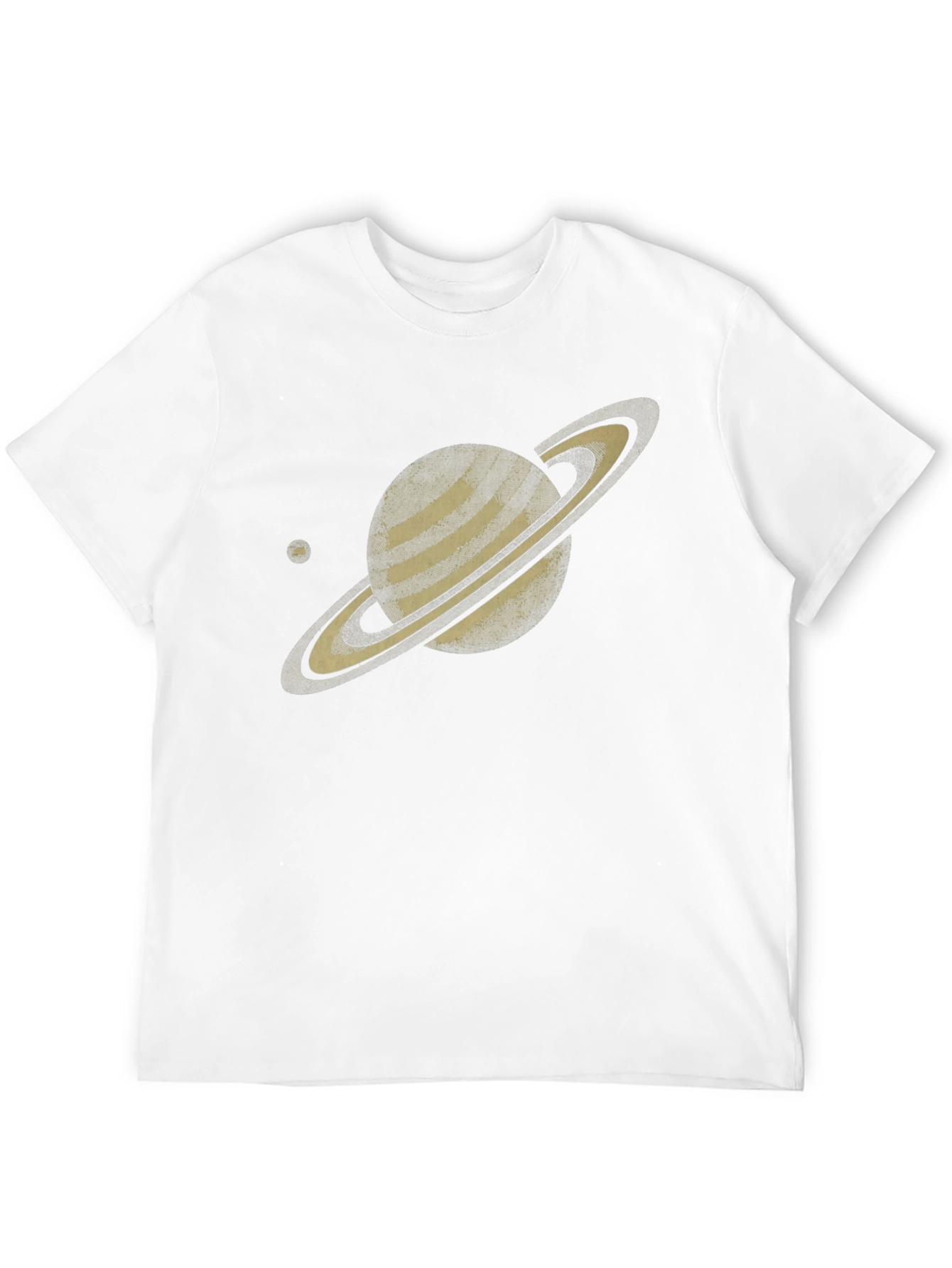 Saturn Graphic Tee - Trendy Space Design