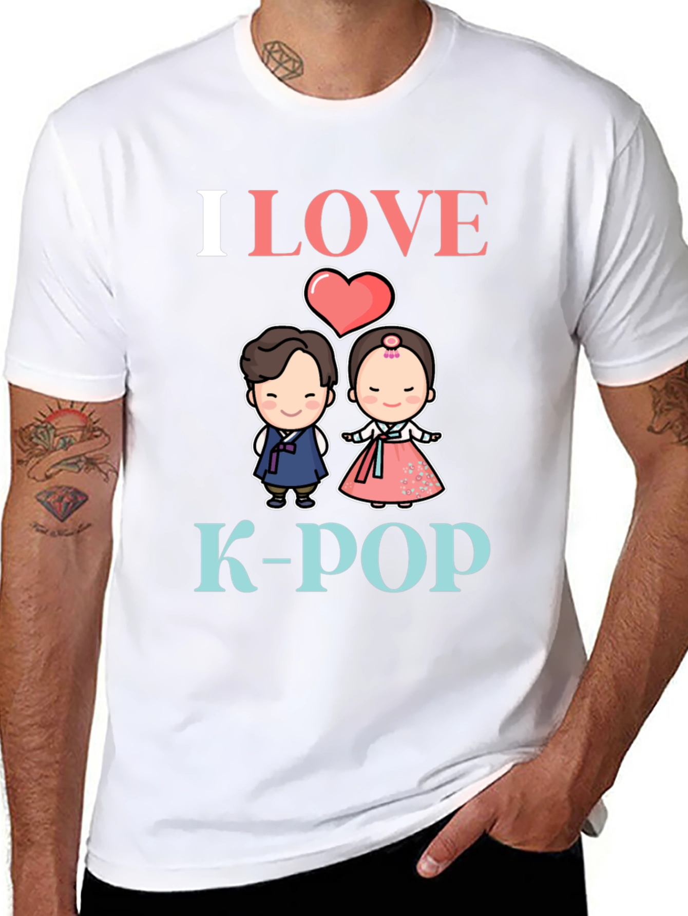 I Love K-Pop Graphic Tee