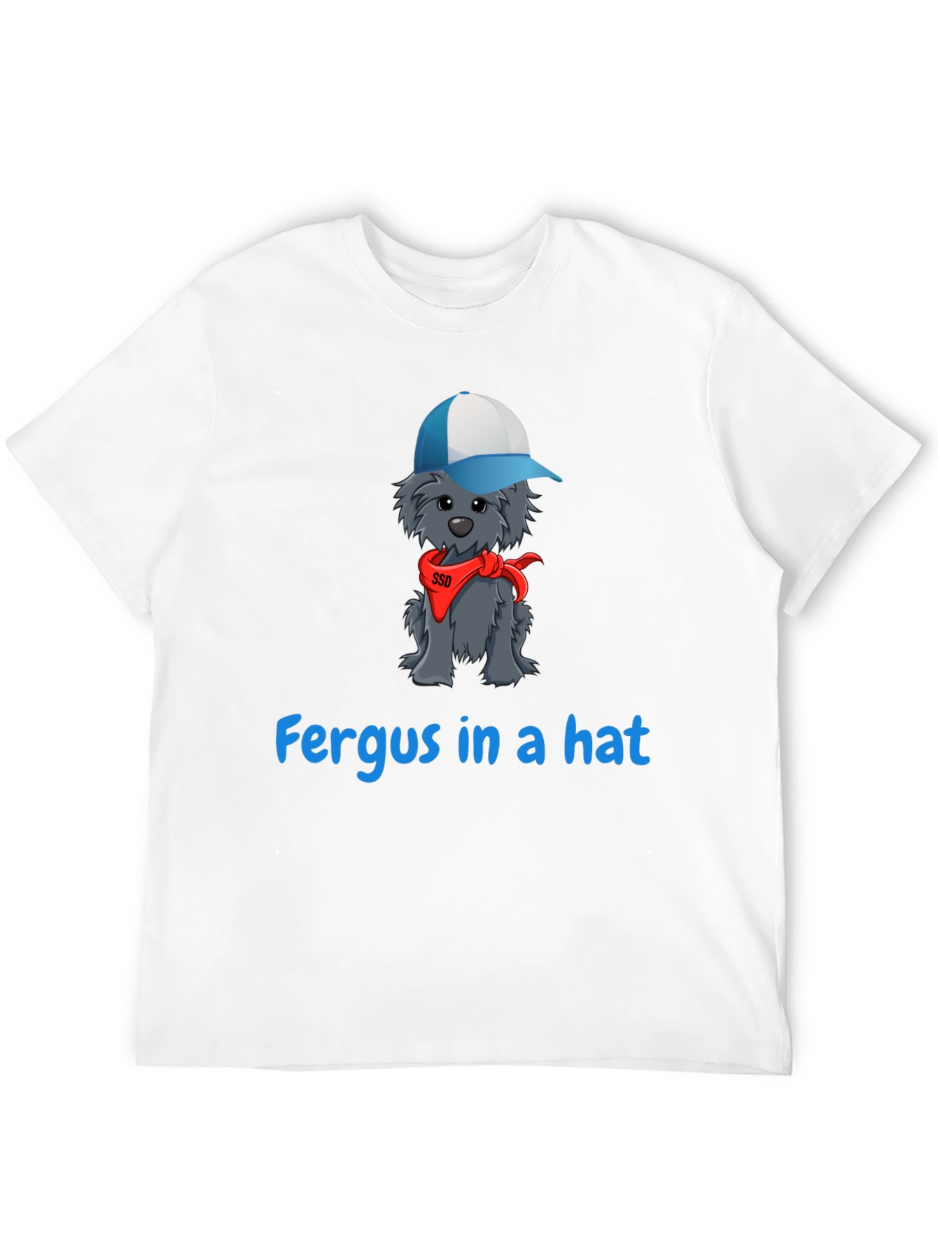 Fergus in a Hat T-Shirt