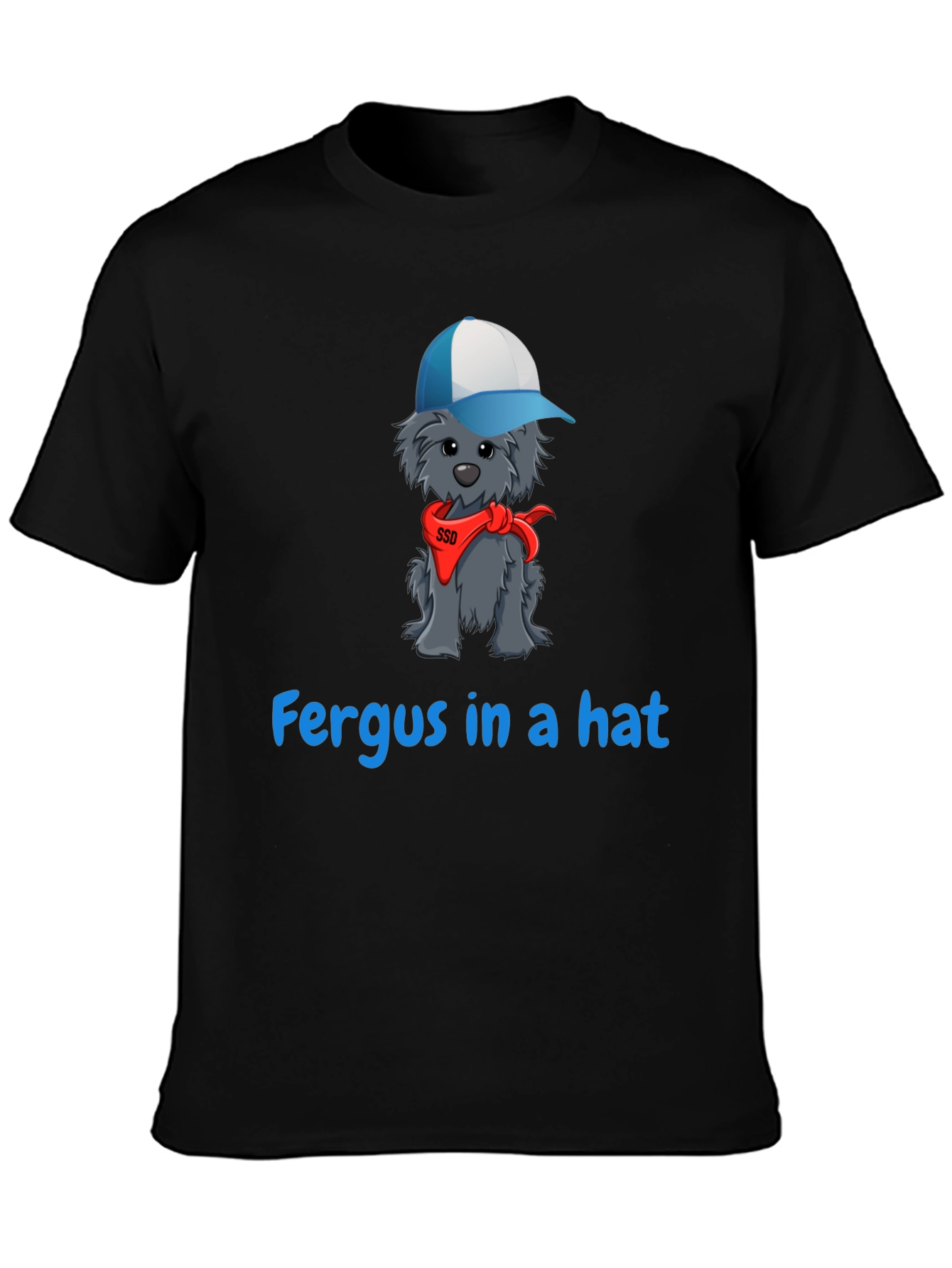 Fergus in a Hat T-Shirt