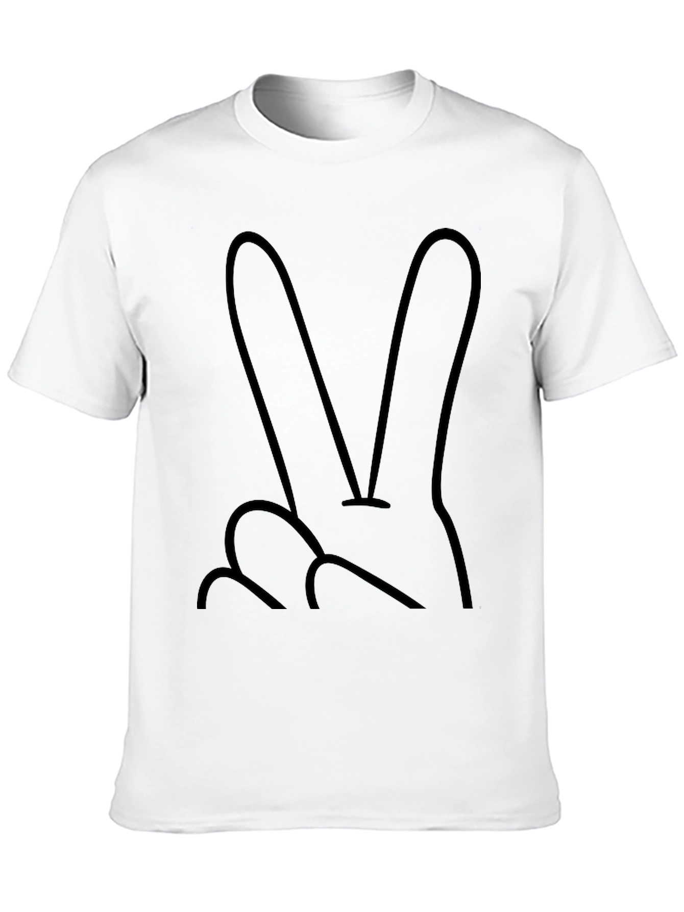 Peace Sign Graphic Tee - Stylish Comfort