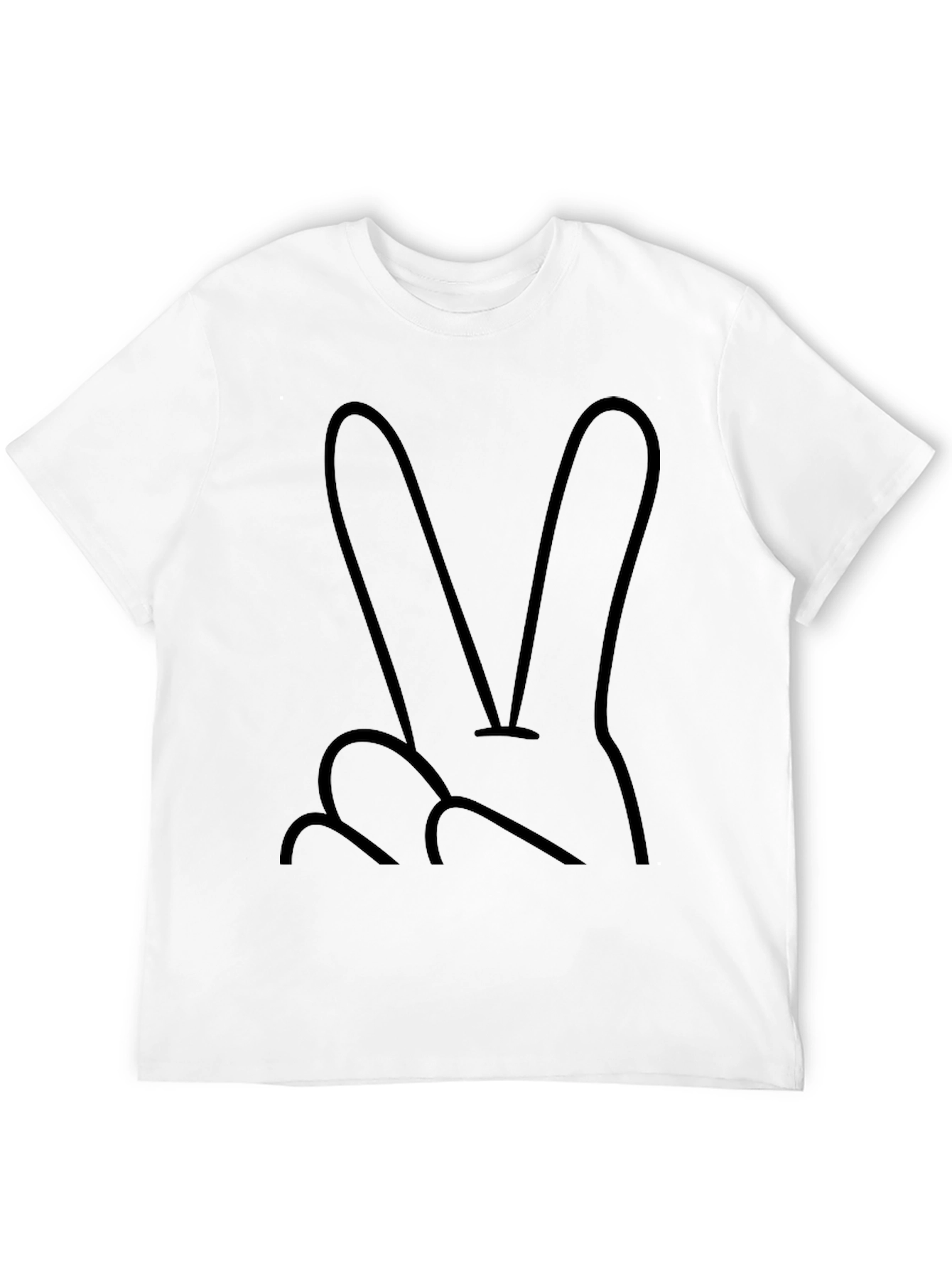 Peace Sign Graphic Tee - Stylish Comfort