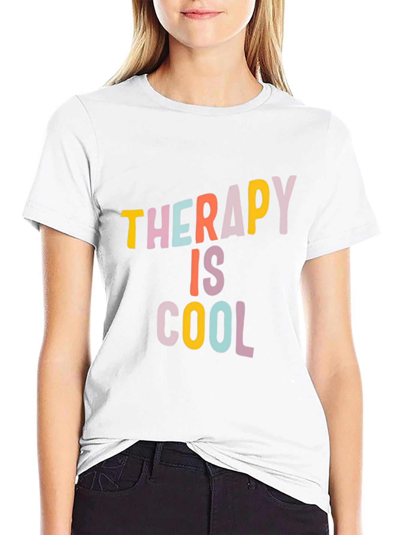 Therapy is Cool Graphic Tee - Trendy Unisex T-Shirt