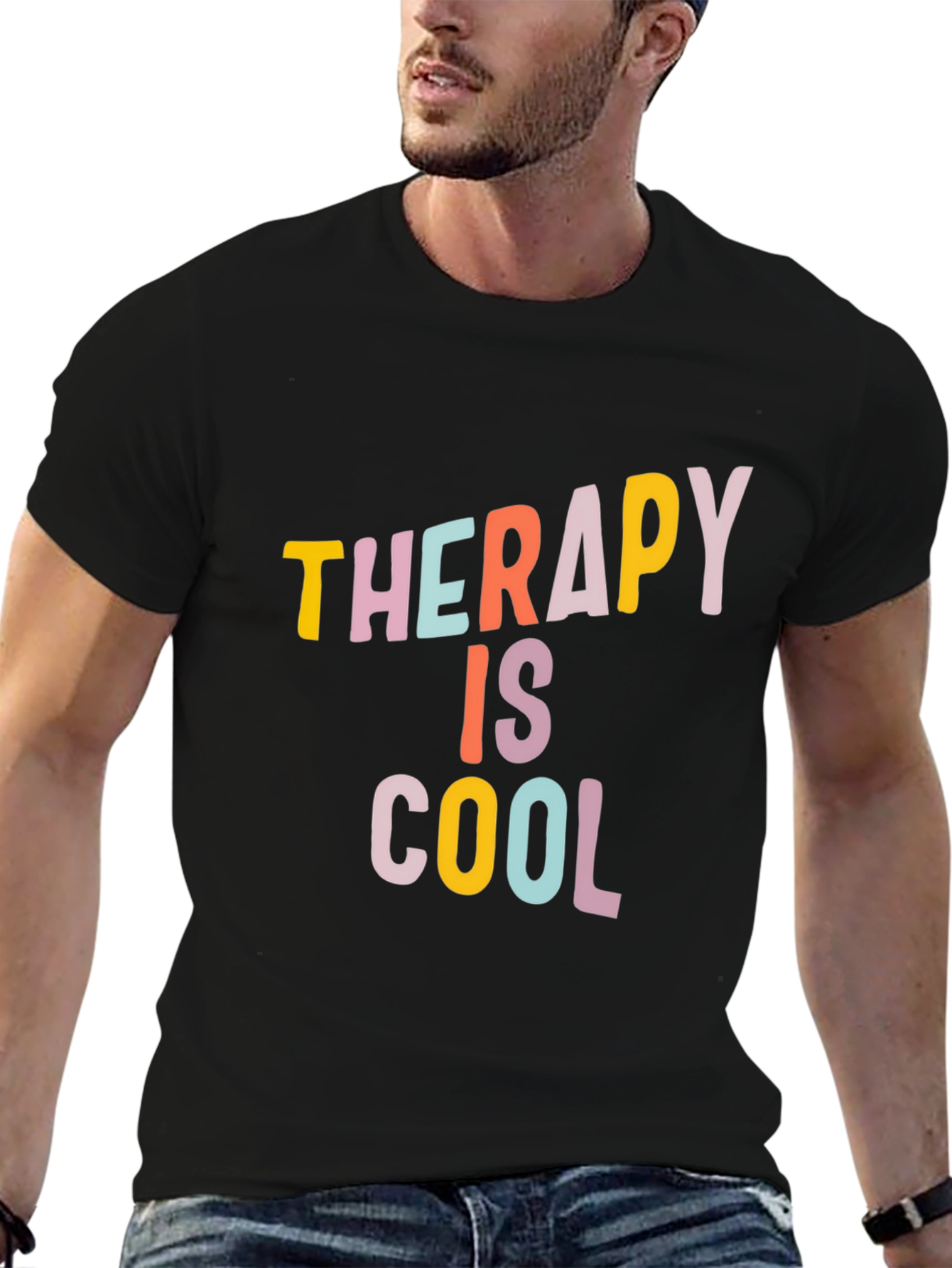 Therapy is Cool Graphic Tee - Trendy Unisex T-Shirt