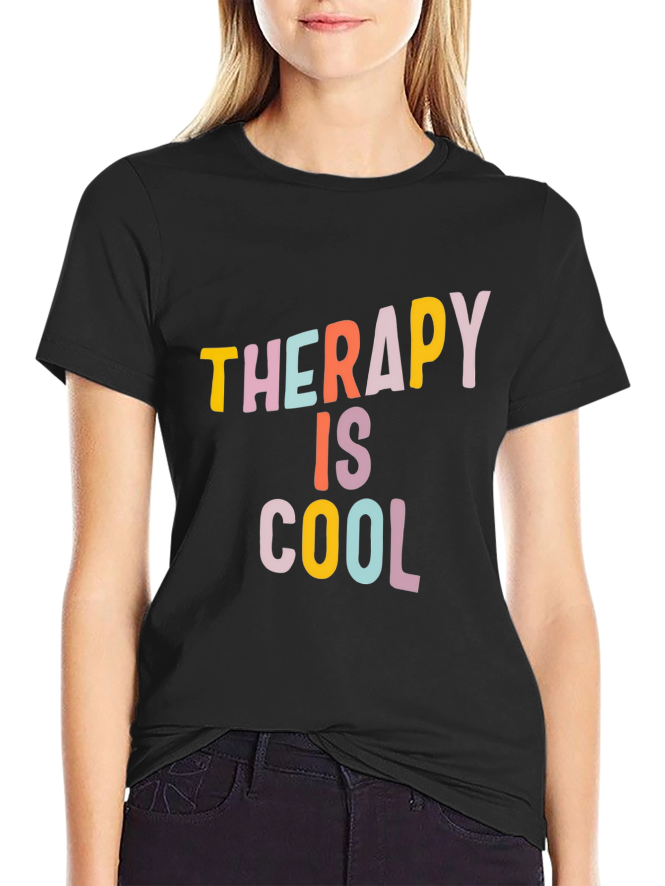 Therapy is Cool Graphic Tee - Trendy Unisex T-Shirt