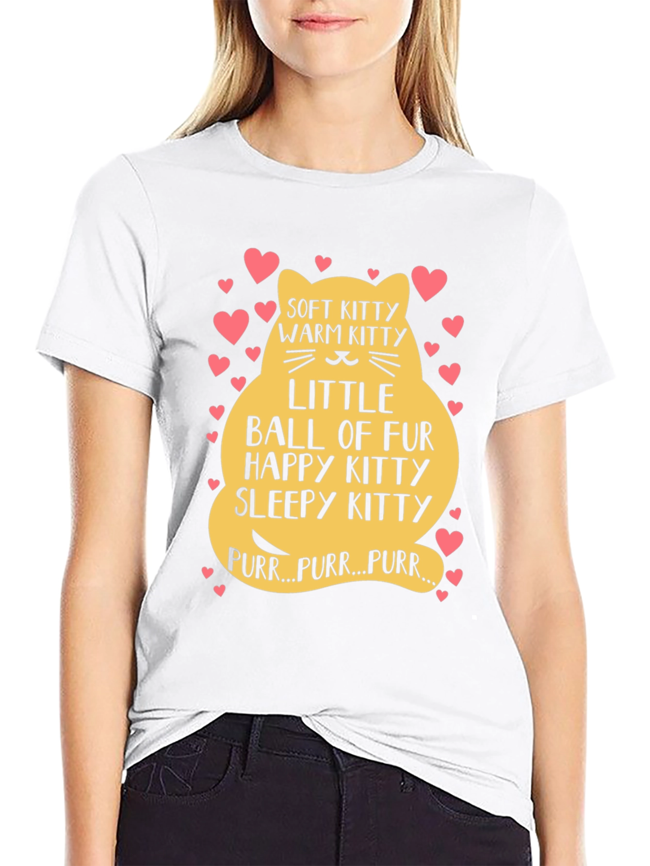 Cute Kitten Ball of Fur Graphic Tee