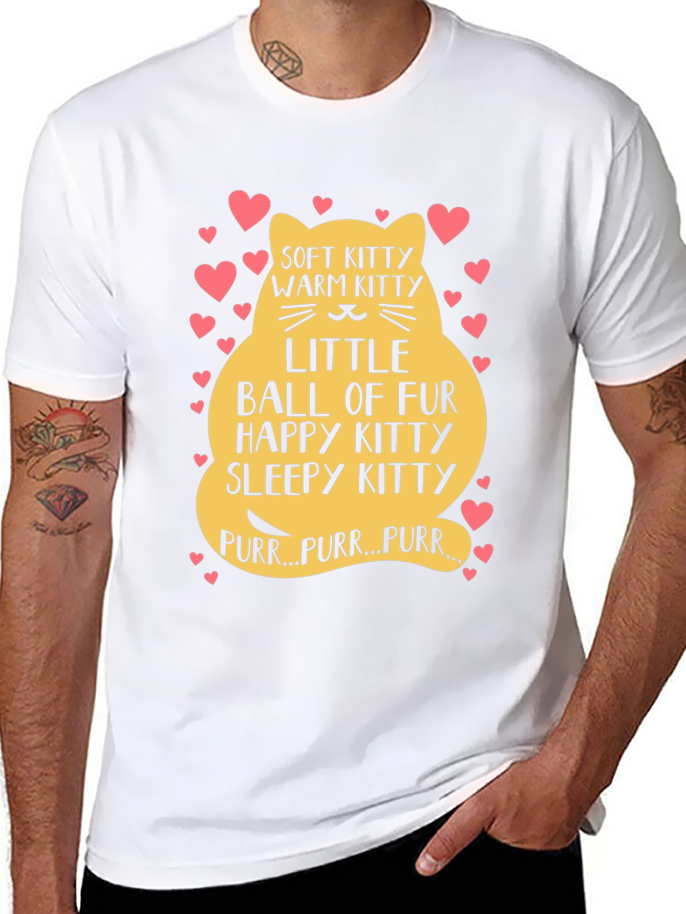 Cute Kitten Ball of Fur Graphic Tee