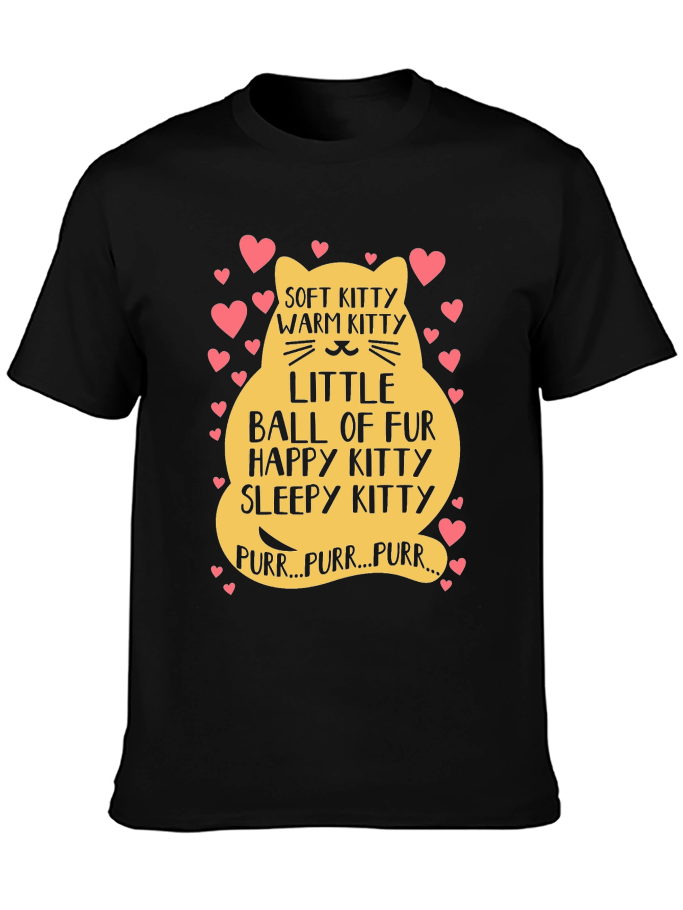 Cute Kitten Ball of Fur Graphic Tee
