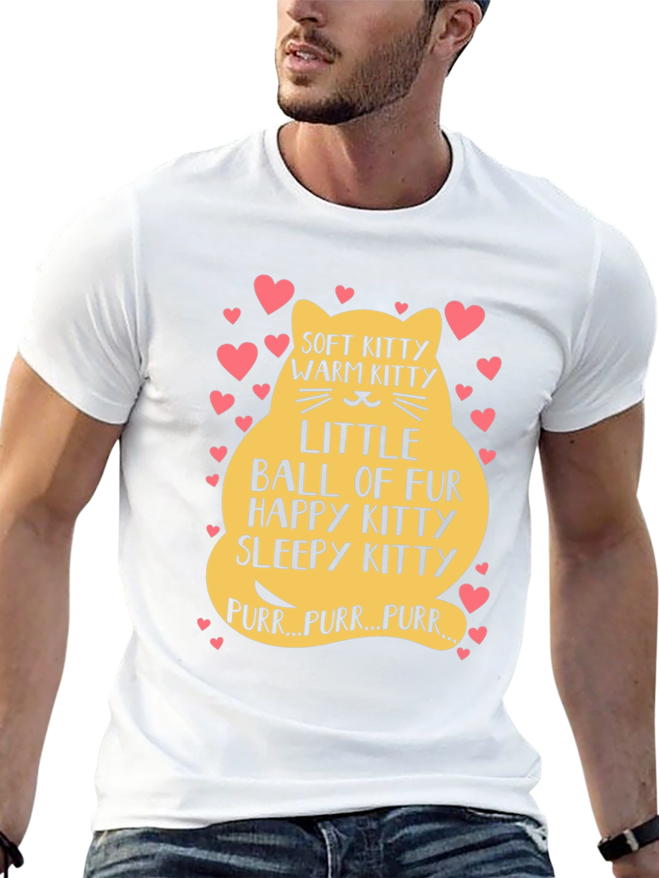 Cute Kitten Ball of Fur Graphic Tee