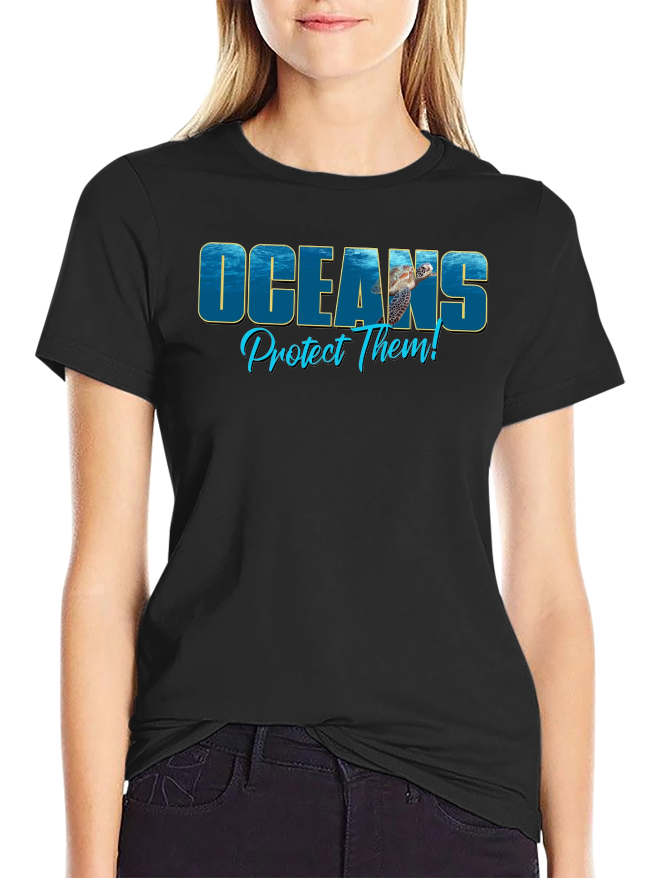 Oceans Protect Them Black T-Shirt