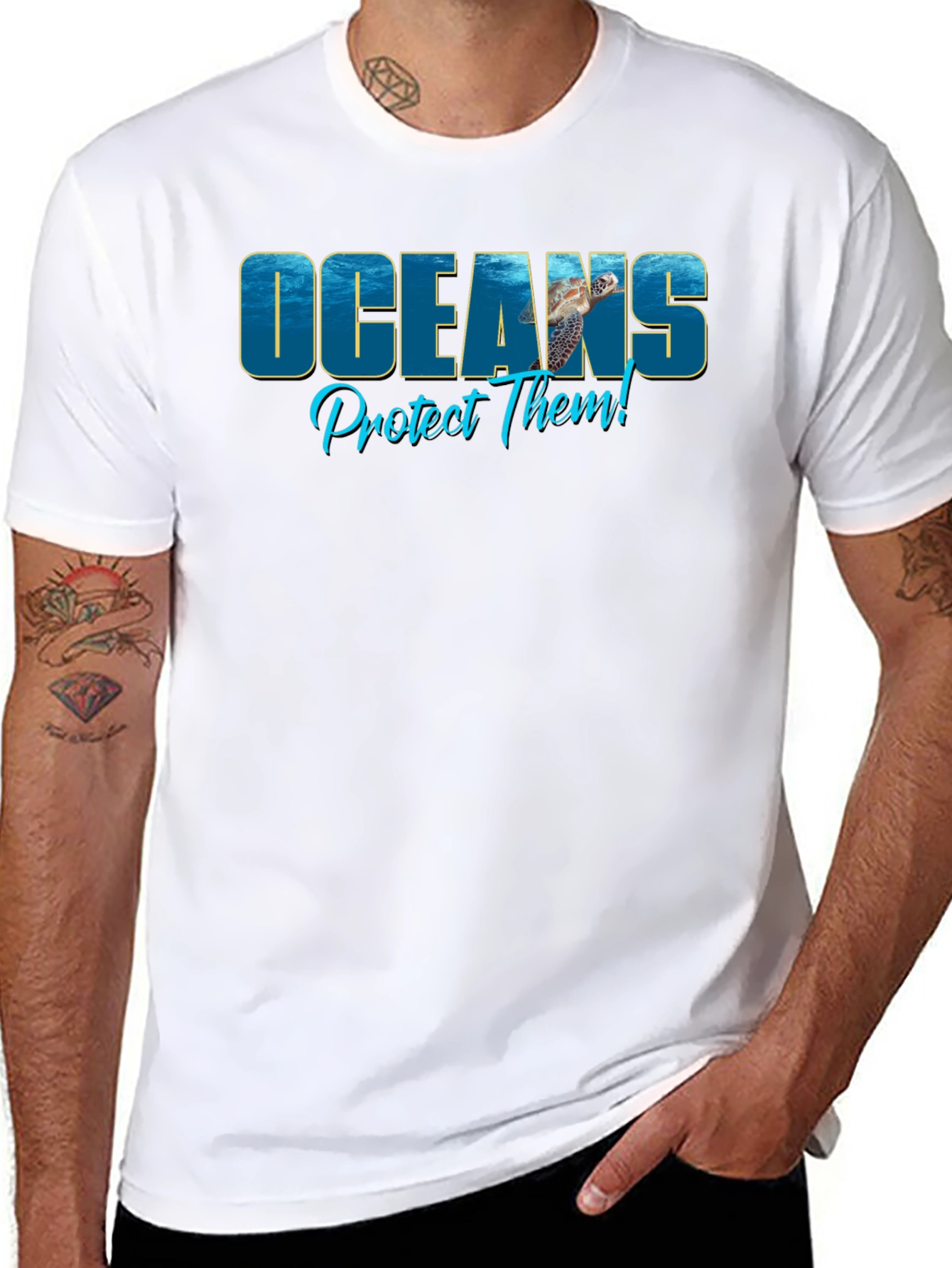 Oceans Protect Them Black T-Shirt