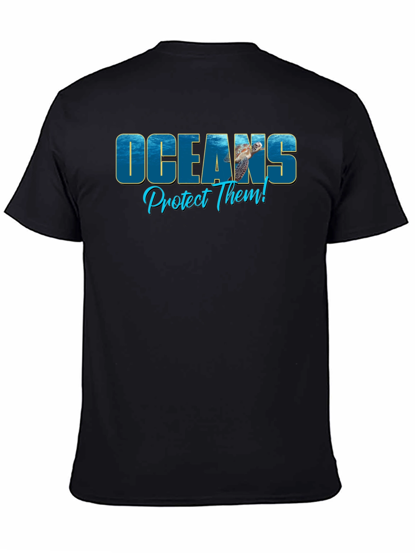 Oceans Protect Them Black T-Shirt
