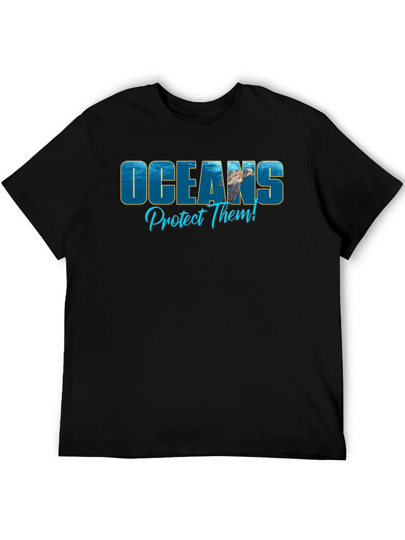 Oceans Protect Them Black T-Shirt
