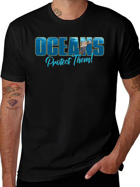 Oceans Protect Them Black T-Shirt