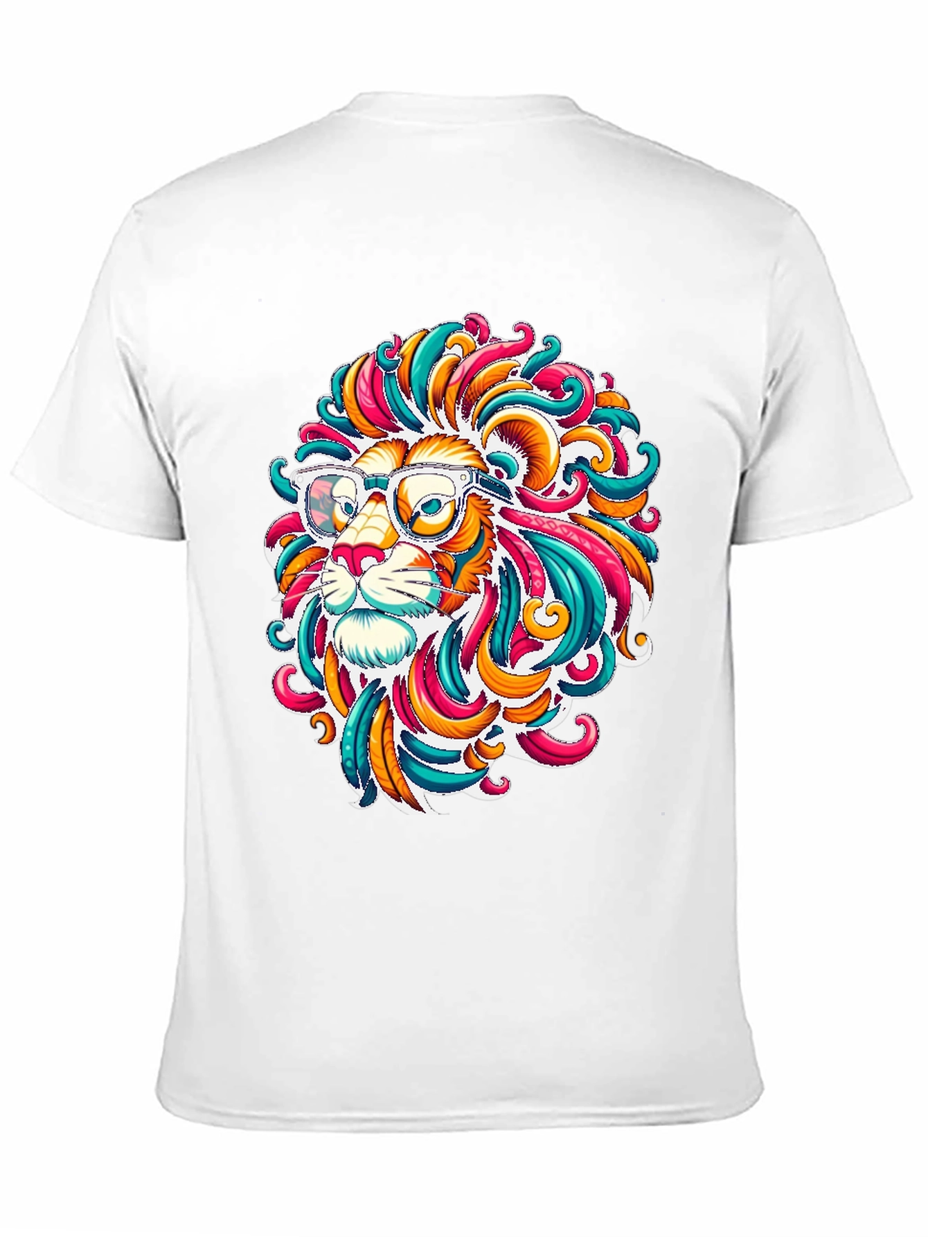 Funky Lion Graphic T-Shirt - Mens Black Tee