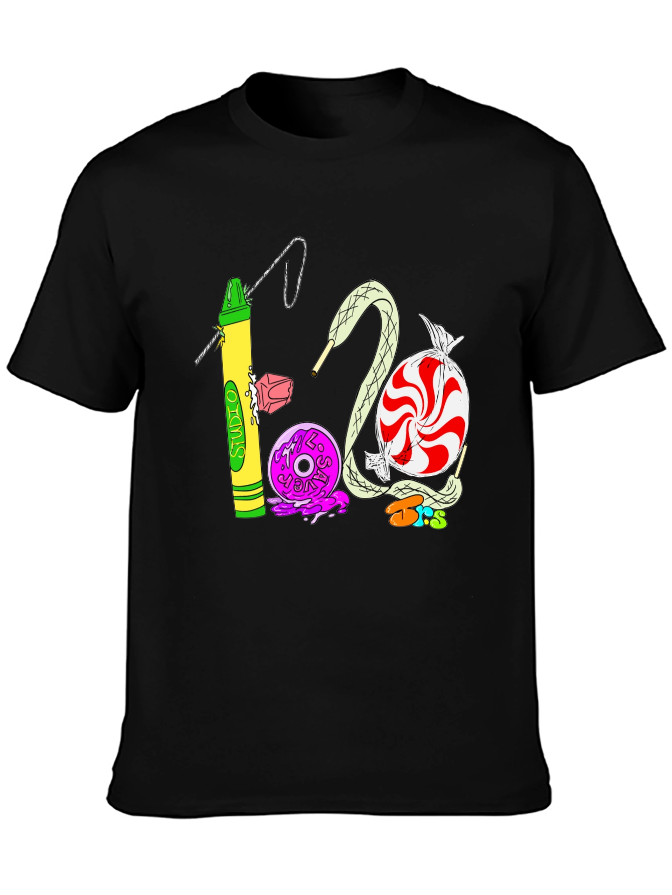 Studio 1200 T-Shirt | Unique Crayon & Candy Design