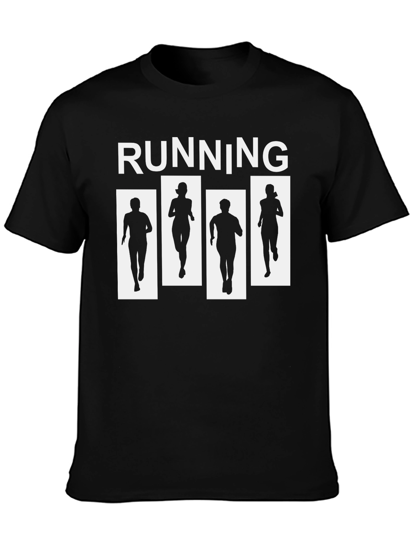Running Silhouette T-Shirt - Black