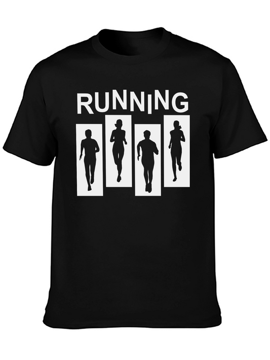 Running Silhouette T-Shirt - Black