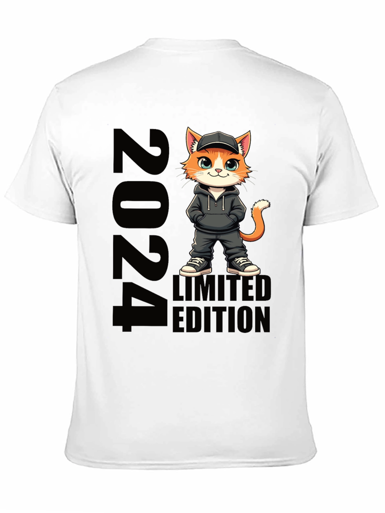Limited Edition 2024 Cat Graphic T-Shirt