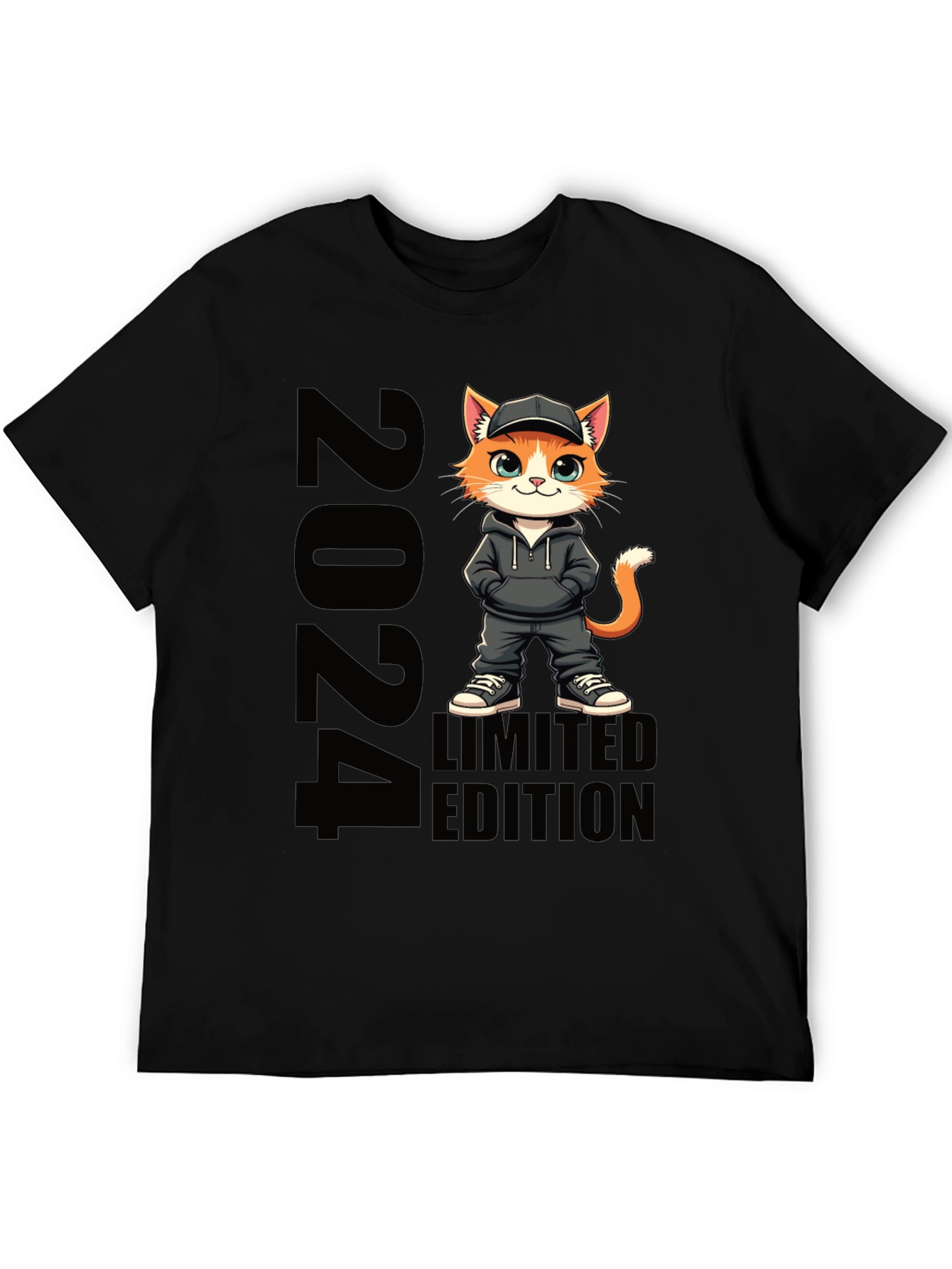 Limited Edition 2024 Cat Graphic T-Shirt