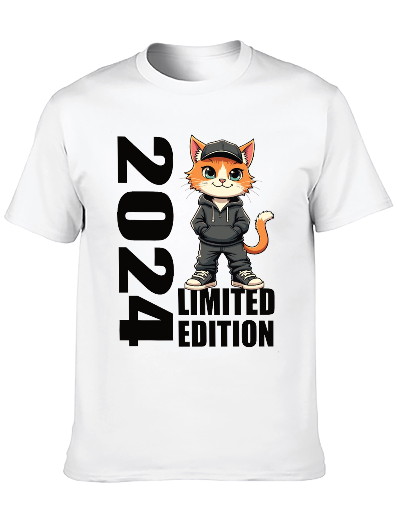 Limited Edition 2024 Cat Graphic T-Shirt