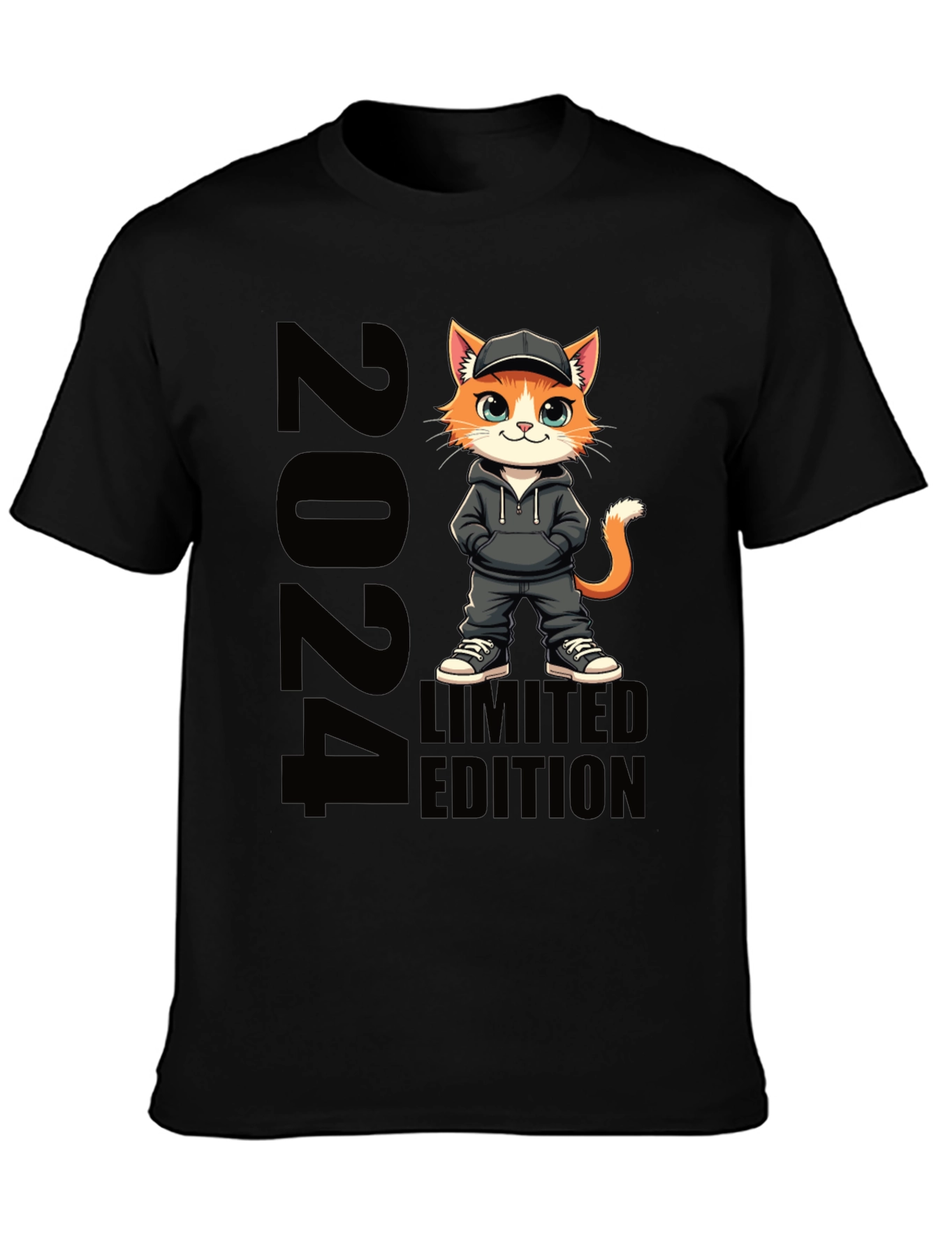 Limited Edition 2024 Cat Graphic T-Shirt