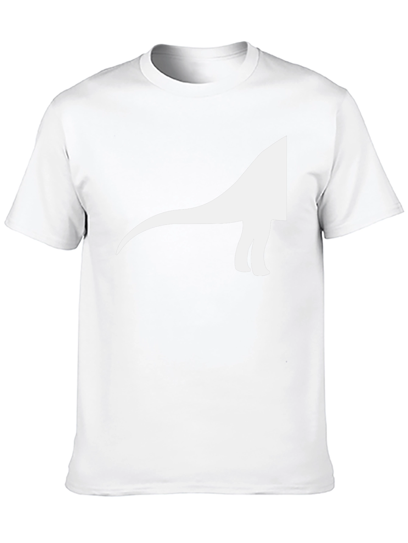 Dino Silhouette Graphic Tee - Casual Cool Black T-Shirt