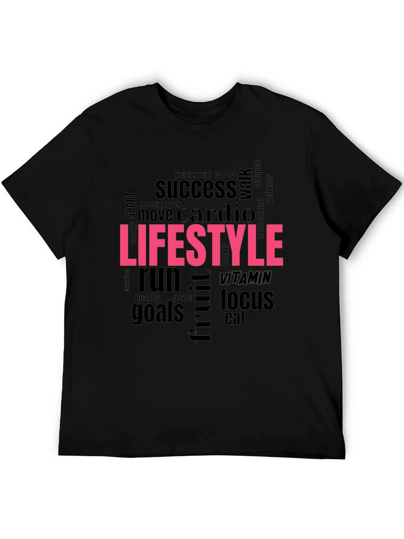 Lifestyle Word Cloud Graphic Tee