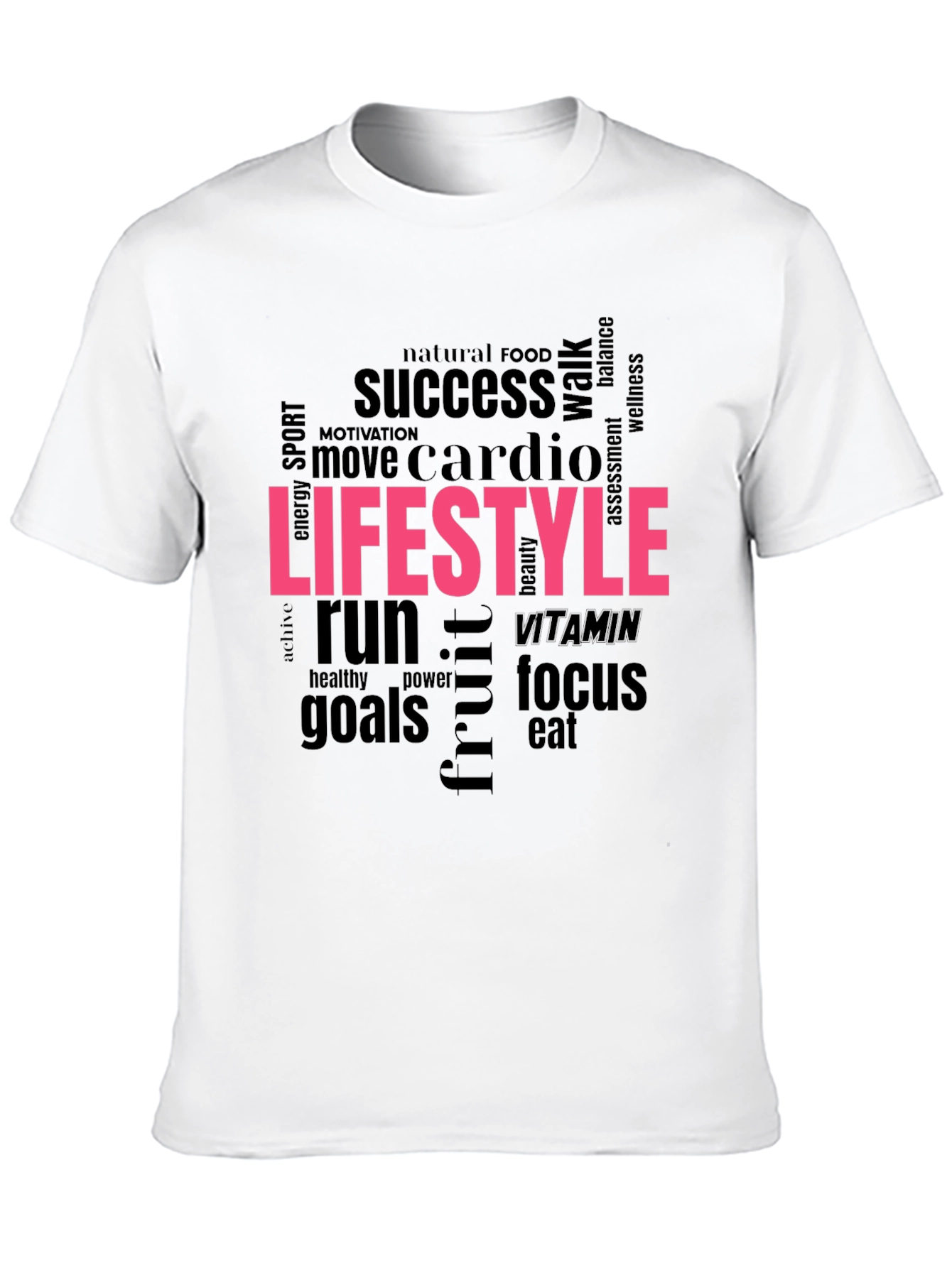Lifestyle Word Cloud Graphic Tee