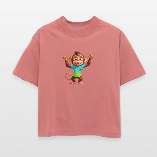 A Cartoonish Monkey in a Playful Pose