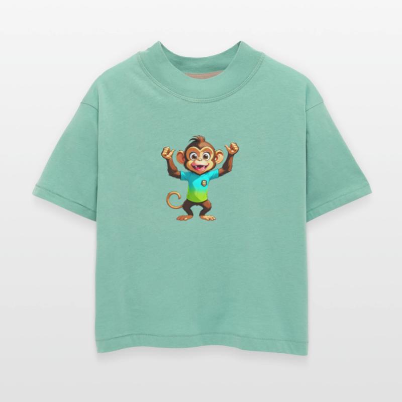 A Cartoonish Monkey in a Playful Pose