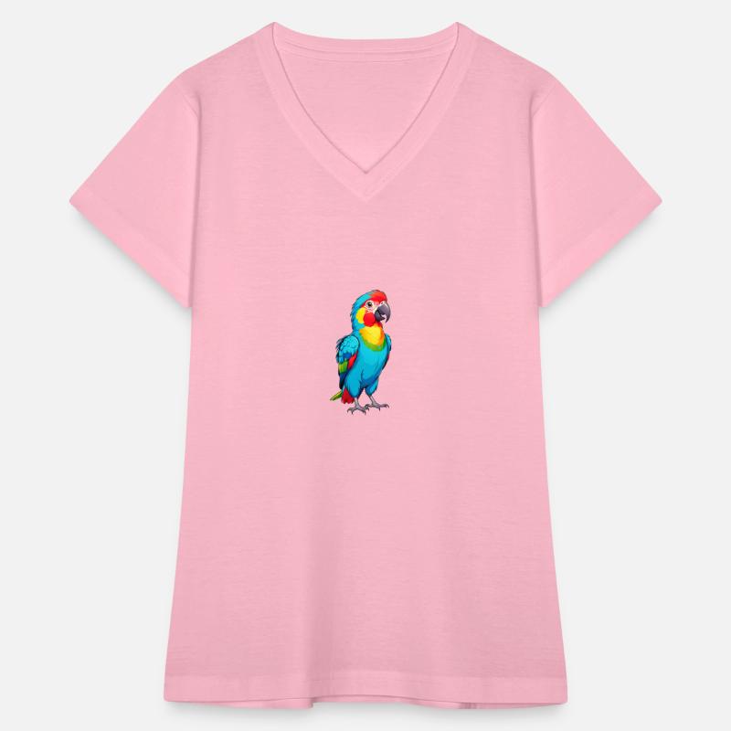 A Cartoonish Parrot in a Playful Pose