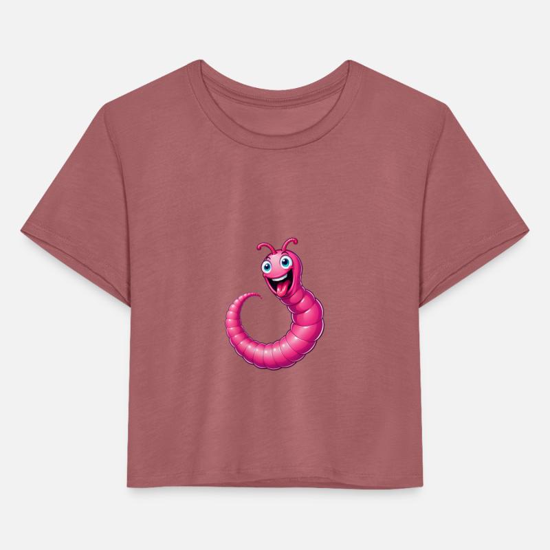 A Cartoonish Worm in a Playful Pose
