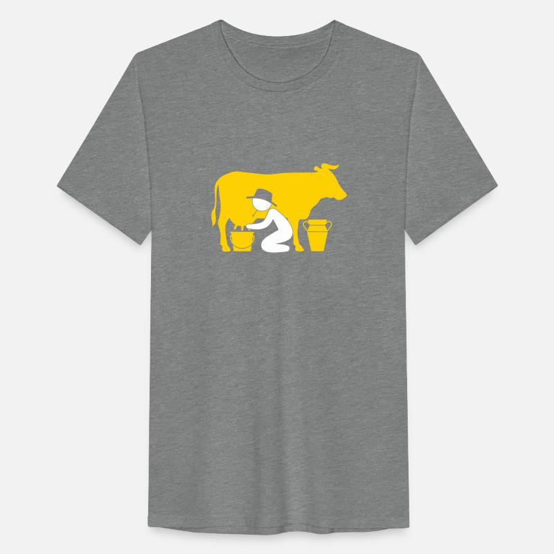 A Farmer Milking A Cow