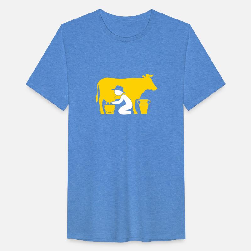 A Farmer Milking A Cow