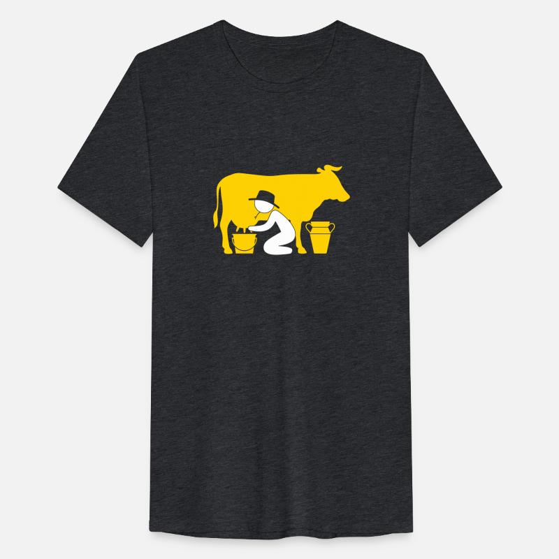 A Farmer Milking A Cow