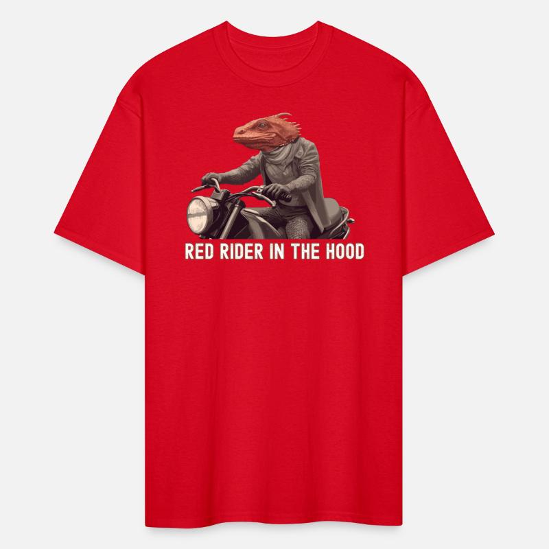A Reptile on a Motorcycle : Red Rider in the Hood