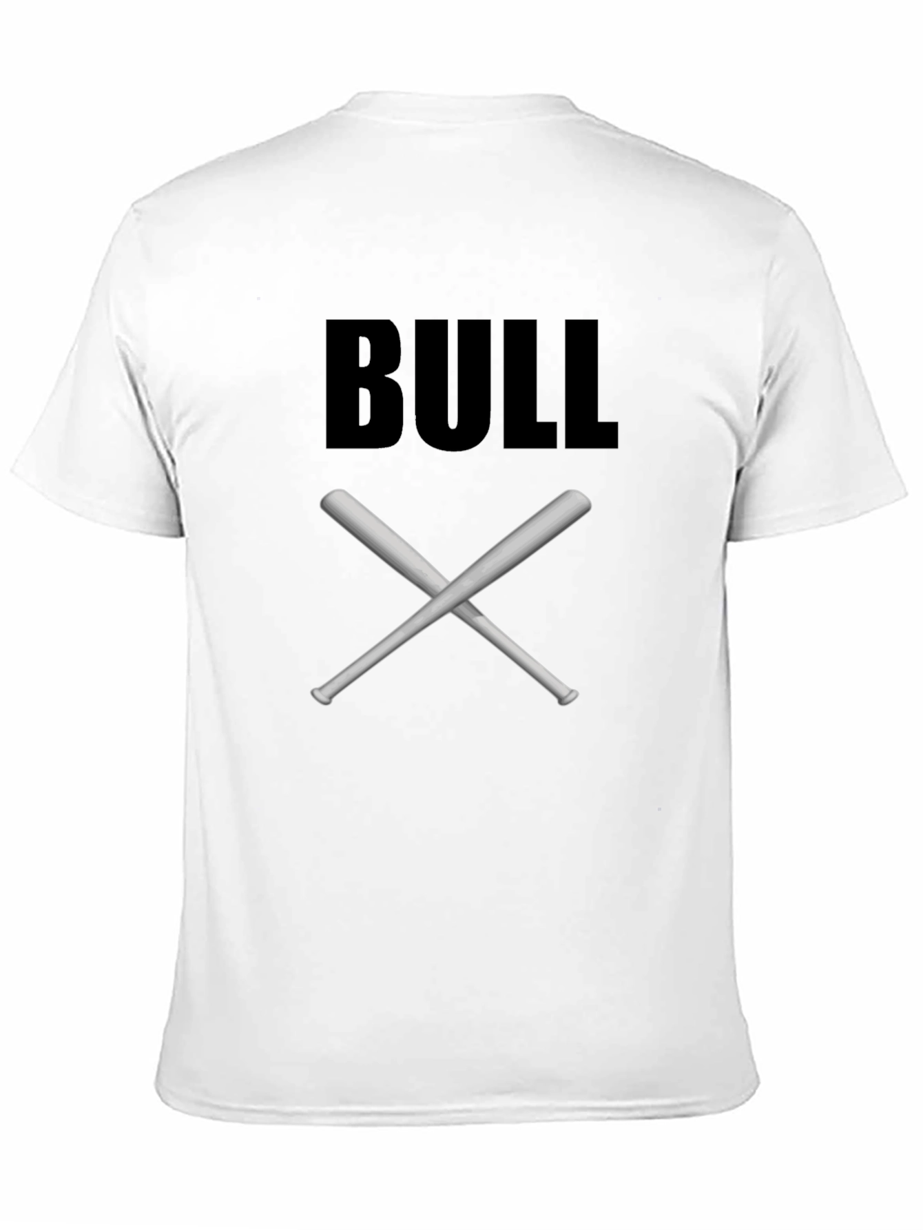 Bull Baseball Bats Black Graphic Tee