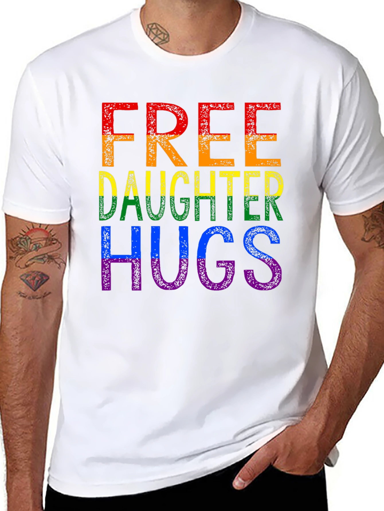 Free Daughter Hugs LGBT Pride T-Shirt