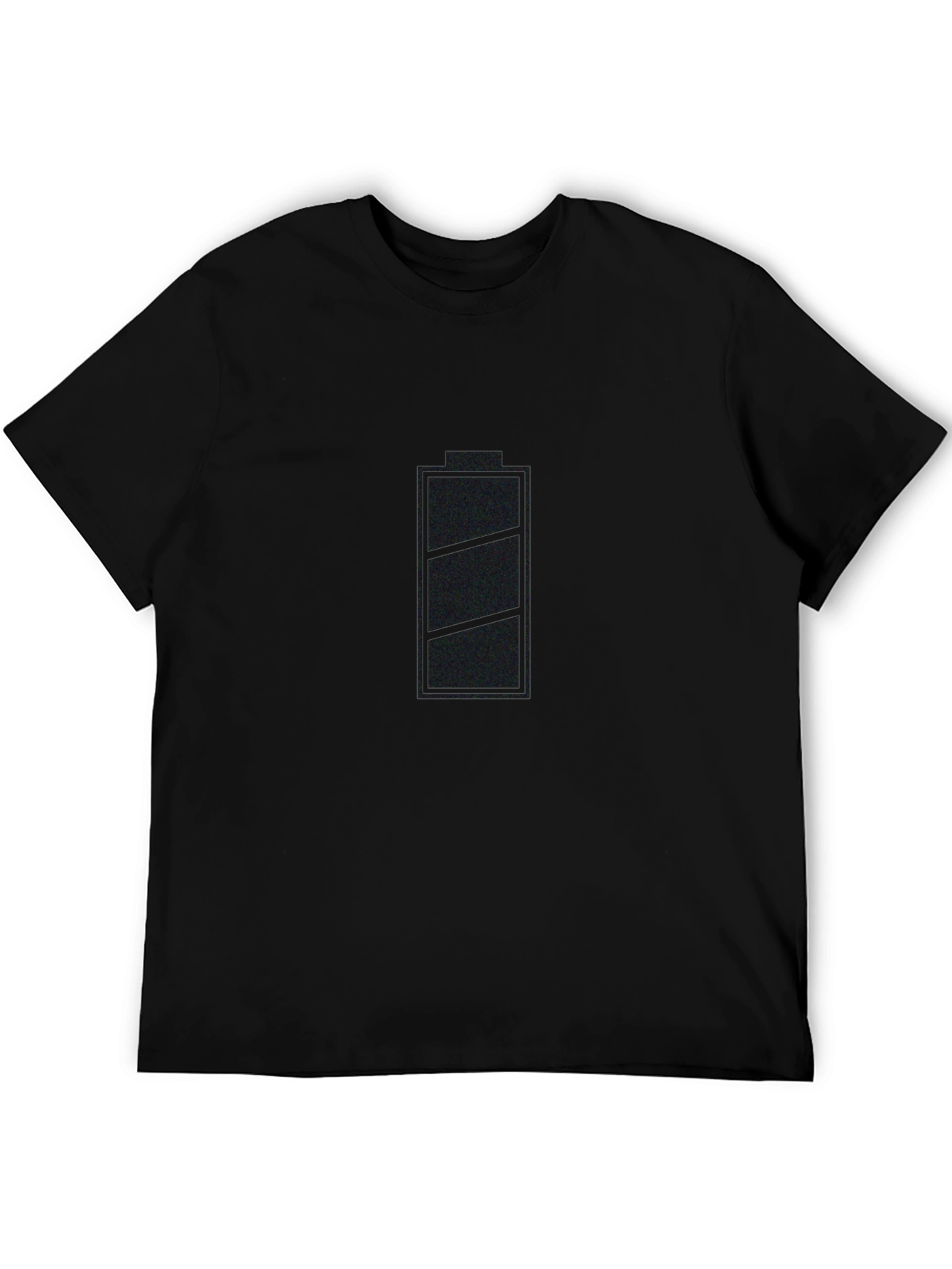 Battery Life Mens Graphic T-Shirt - Black