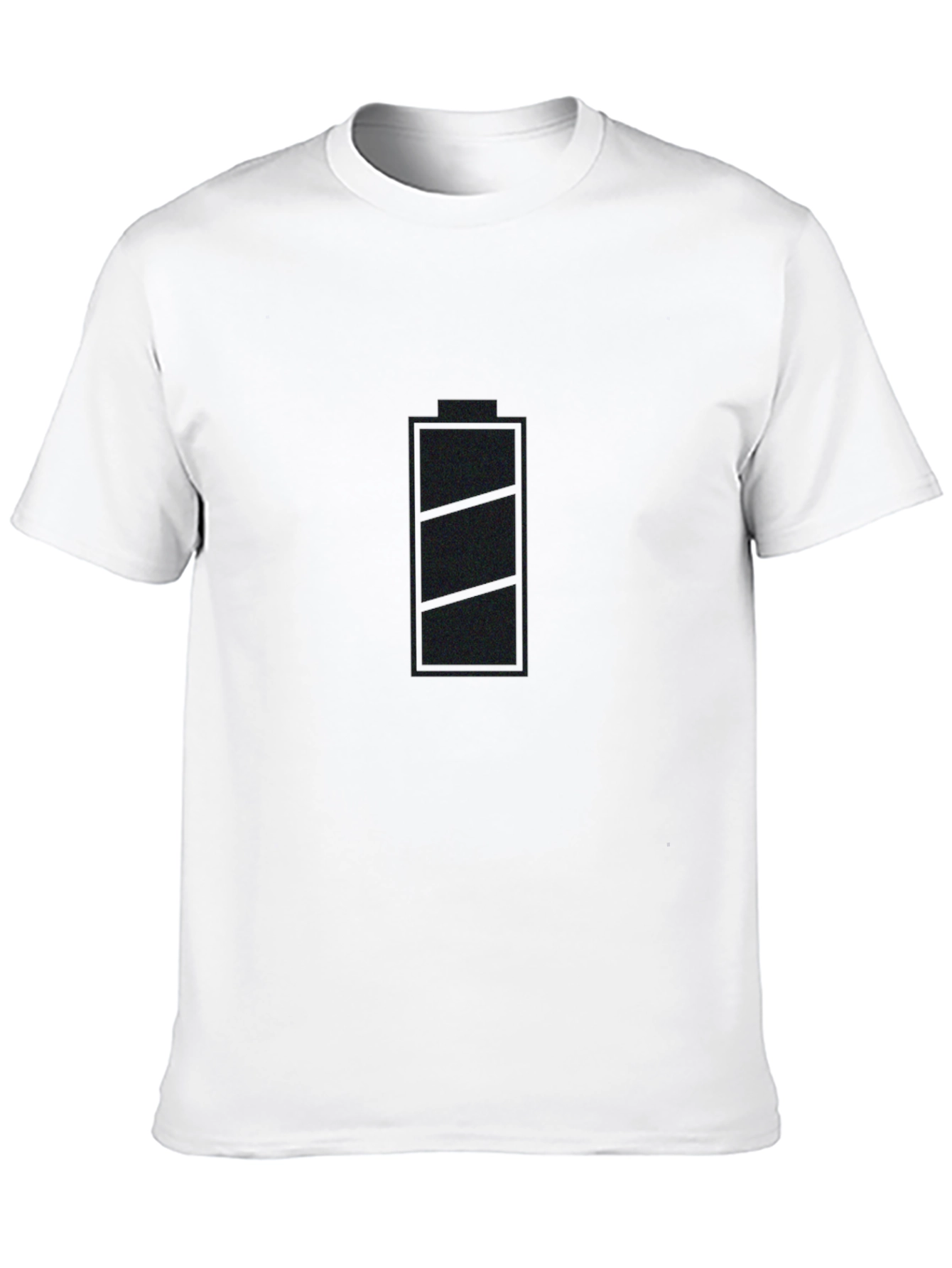 Battery Life Mens Graphic T-Shirt - Black