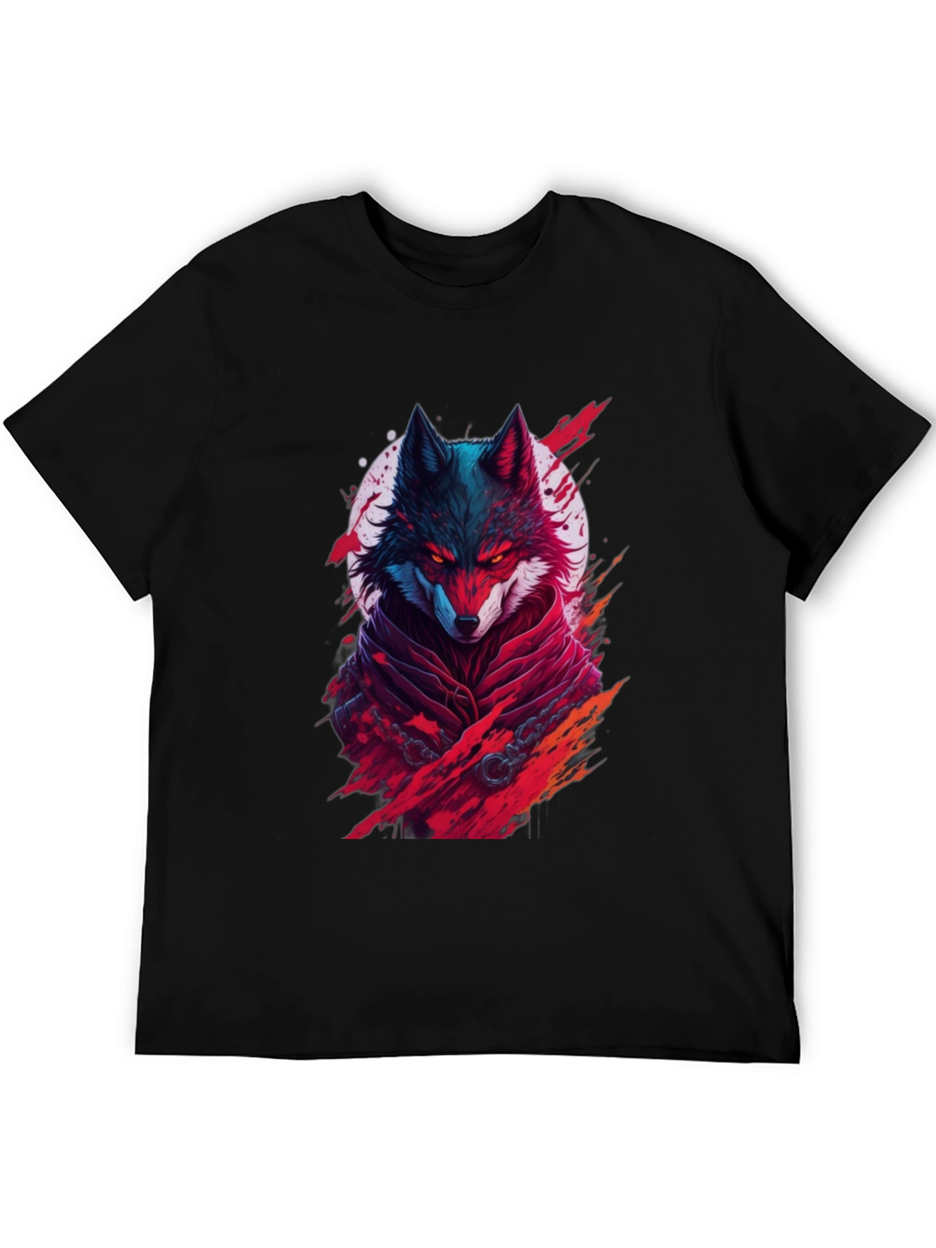 Wolf Warrior Graphic Tee - Black