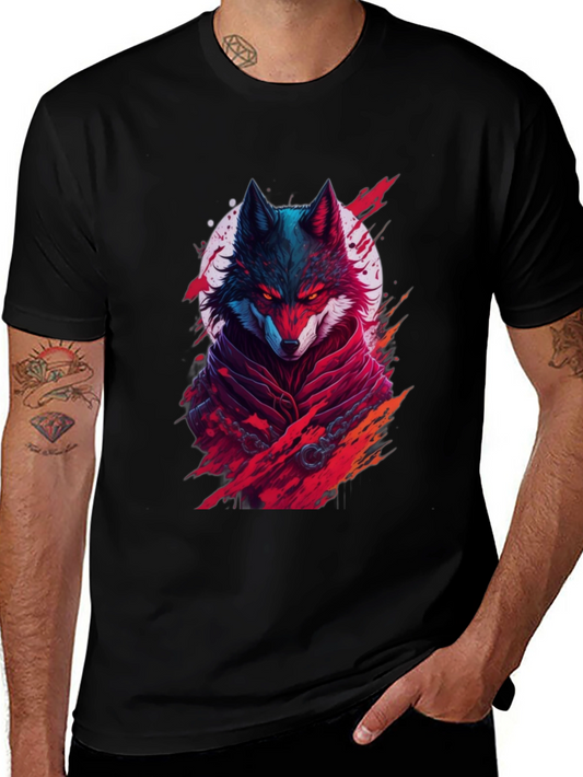 Wolf Warrior Graphic Tee - Black