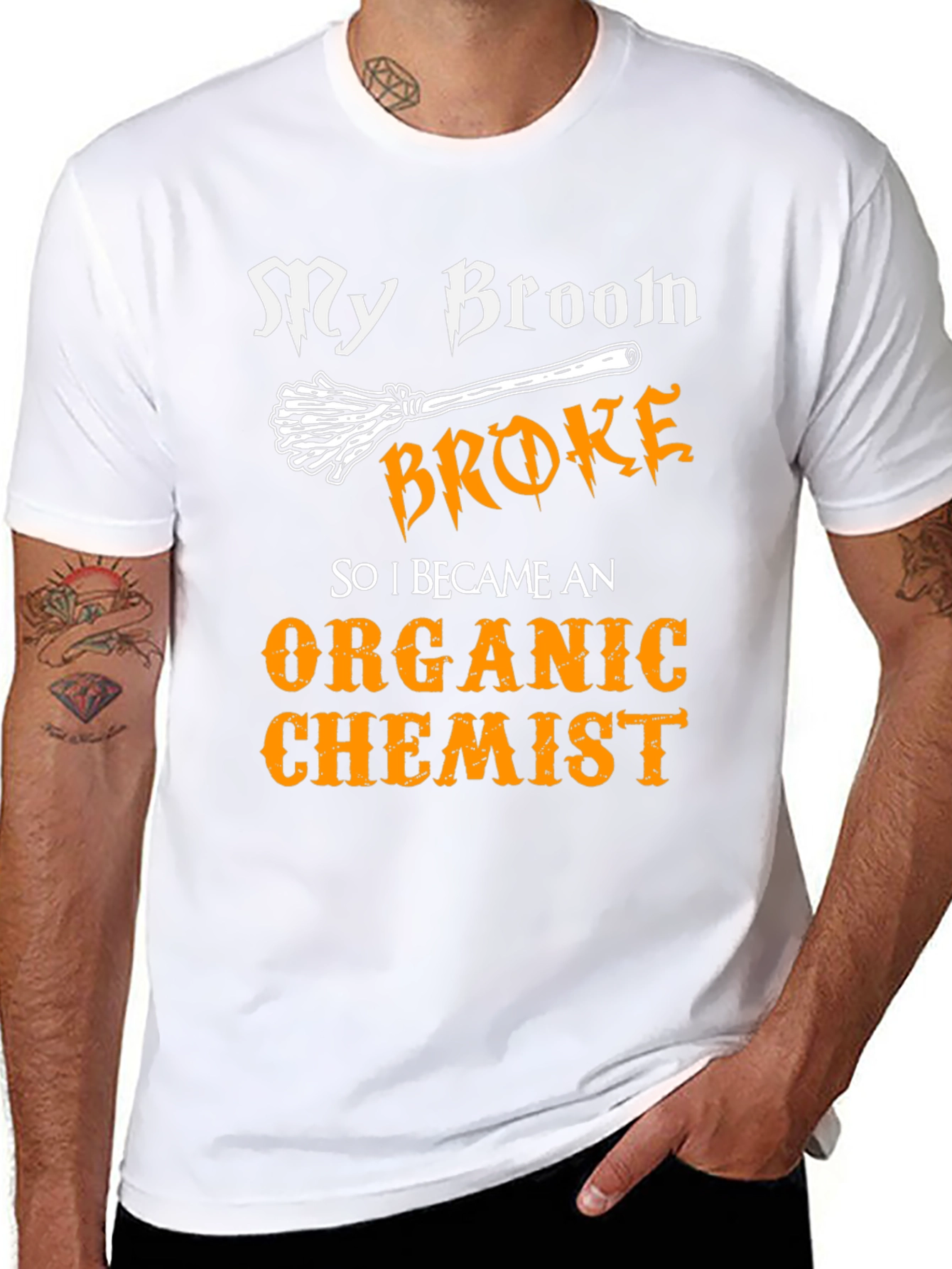 My Broom Broke Organic Chemist T-Shirt