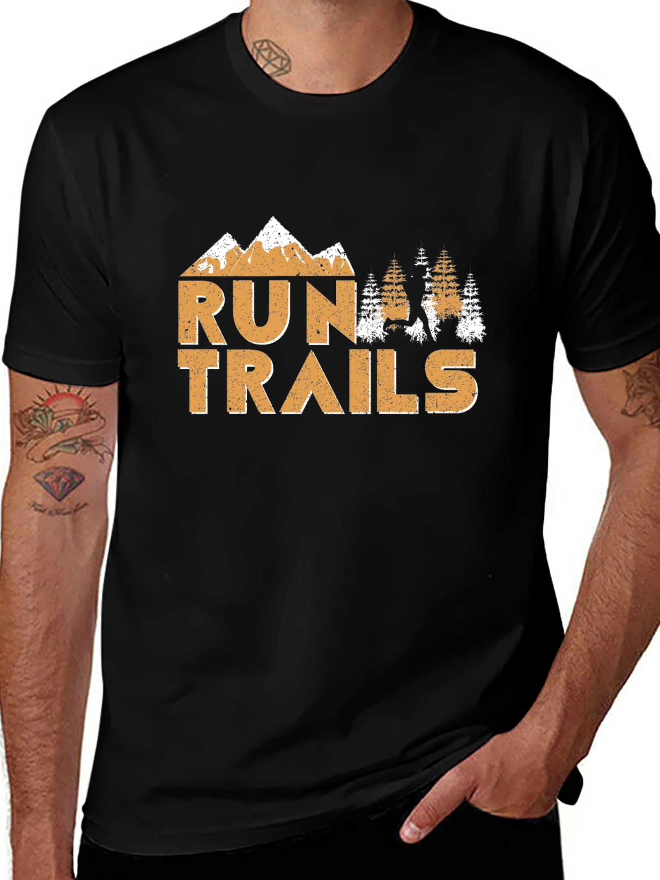 Run Trails Graphic Tee - Adventure Awaits!